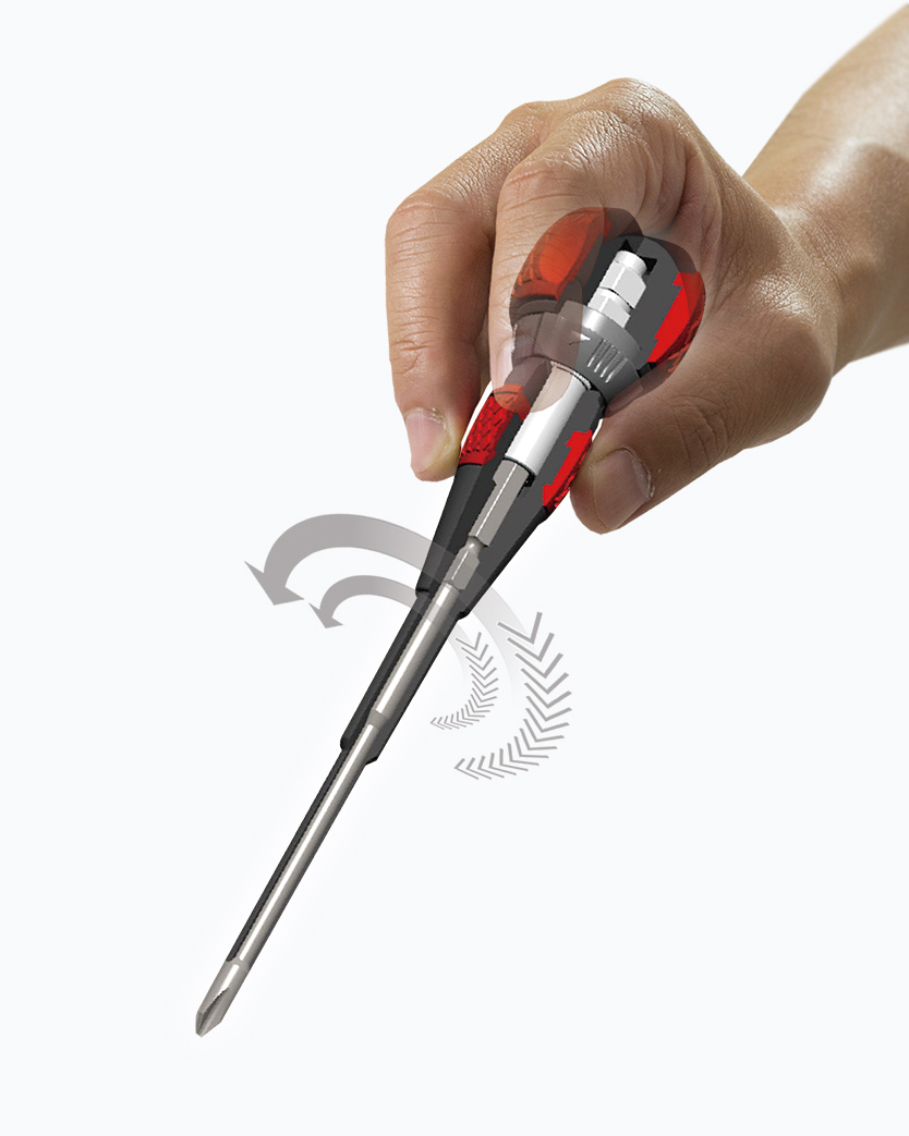 Ball Ratchet Screwdriver inner structure